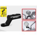 Motowolf motorcycle handlebar accessories bar hole glass mount bracket for glass handlebar end. 