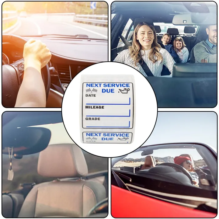 Maintenance Car Sticker Auto Service Stickers 250 Sheets Car Service Stickers For Windshield ...