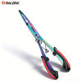 RALERA Multifunctional Fishing Pliers | Rainbow Titanium Coated | Hook Remover, Line Cutter & Split Ring Plier. 