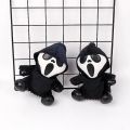 New 18cm Ghostface Plush Toy Death Figure Horror Doll Soft Stuffed Grimace  Halloween Toy Doll Halloween Decoration Doll . 