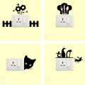 Zecor Gallery Pack of 4 Vinyl Switch Wall Stickers | Premium Waterproof DIY Self-Adhesive Vinyl Decal for Home Decor. 