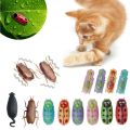Funny Electric Bugs Catnip Toy Automatic Tunnel Mini Robot Bug Vibration Insect Toys For Cats Battery Operated Cockroach Ladybug. 