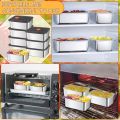 316 Stainless Steel Food Storage Containers Airtight Lids Fresh-keeping Container Metal Refrigerator Container for Lunch, Picnic. 