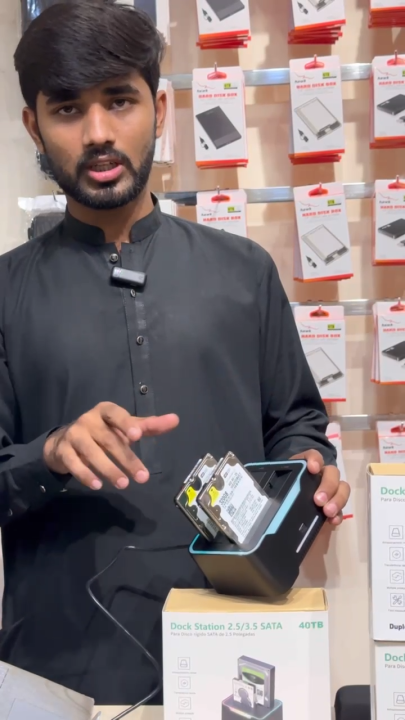 HDD SSD SATA Dual Docking Station / 5 Gbps USB 3.1 / Dual 2.5" inch External Hard Drive Enclosure / Case / Box / High Speed / RGB / Portable / Easy / Mobile OTG / Laptop / PC