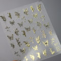1pcs 5D Diamond Butterfly Nail Art Stickers Holographic Butterfly Nail Decorations Decals DIY Self-Adhesive Slider Accessories. 