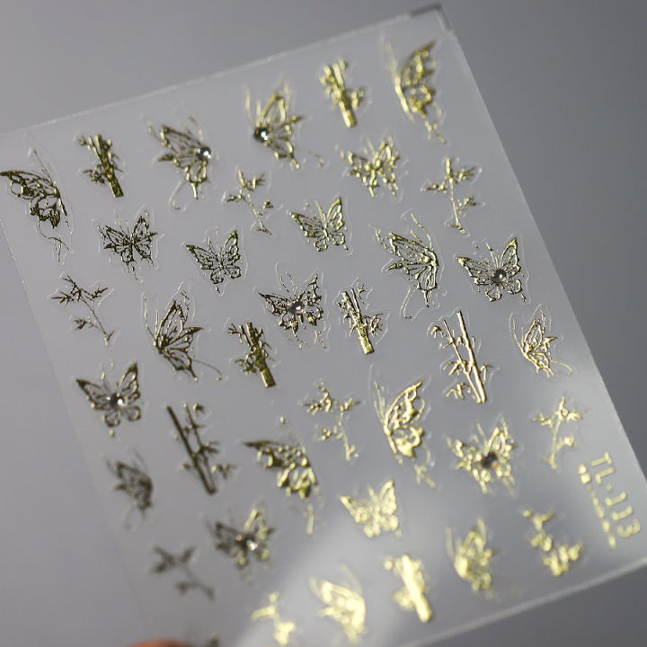 1pcs%205D%20Diamond%20Butterfly%20Nail%20Art%20Stickers%20Holographic%20Butterfly%20Nail%20Decorations%20Decals%20DIY%20Self-Adhesive%20Slider%20Accessories%20-%20Image%207