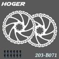 HOGER Bike Disc Brake 140 160 180 203 Rotors With Bolts Hydraulic Brake Road Mountain Bicycle MTB Oil Slick Rotor Bicycle Parts. 