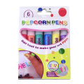 Diy Bubble Popcorn Painting Pen Magic 6-Color Bubble Pen 3d Art Pen Children'S Painting Coloring Creative Marker Pen 60ml. 