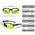 Night Vision Photochromic Sunglasses For Men and women Outdoor Sports Cycling Running Running Eyewear Classic Goggles. 