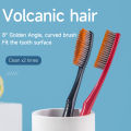 2pack high quality super long head soft toothbrush volcanic bristles double clean and comfortable experience. 