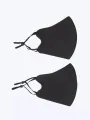 Silk Soft Material Black Mask For Women/Girls. 