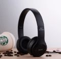 P47 Wireless headphones with Microphone Bluetooth Foldable Headset Support FM Radio TF for PC ,TV Smart Phones & Tablets etc.. 