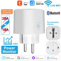 Tuya Smart Socket WIFI 16A/20A EU Plug With Monitoring Timing Function Smart Home Electronic Power Outlet Alexa  Home. 