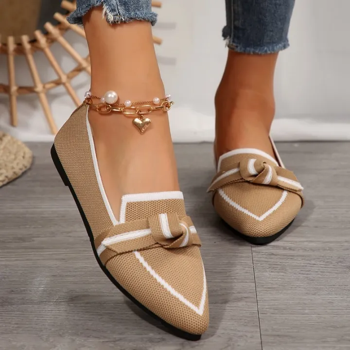 2025%20summer%20high-quality%20purple%20women's%20shoes%20lazy%20casual%20comfortable%20flat%20shoes%20women's%20shoes%20large%20lightweight%20knitted%20shoes%20-%20Image%204
