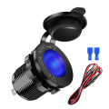 12V/24V Car Cigarette Lighter Socket Waterproof Marine ATV RV Cigarette Lighter Plug Socket Power Supply Socket Outlet Adapter. 