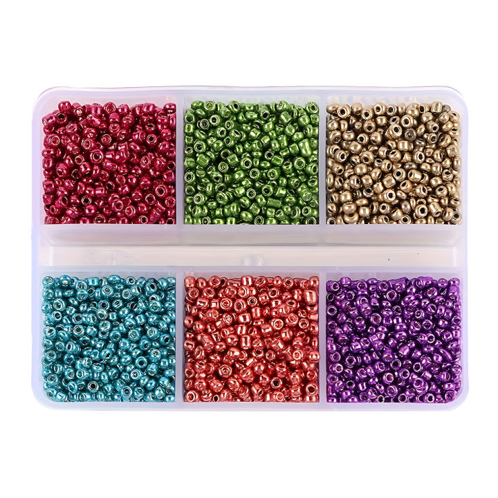 720+pcs%206%20Styles%20Glass%20Seed%20Beads%203mm,%20Glass%20Seed%20Beads%20Round%20Pony%20Beads%20Mini%20Spacer%20Loose%20Beads%20for%20DIY%20Craft%20Bracelet%20Necklace%20-%20Image%206