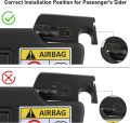 Upgraded Aluminum Sun Visor Repair Kit, Heavy Duty Visor Bracket Fix for Jeep Wrangler JK JL Gladiator 2018-2022.