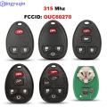 jingyuqin Keyless Entry Remote Key For Chevrolet Tahoe Traverse GMC Yukon 2007 2008 2009 2010 2011 2012 2013 2014 15913427.
