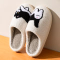 Women's Slippers Winter Indoor Warm Cute Cartoon Cat Bedroom Lightweight Soft Sole Breathable Leisure Plush Shoes Couple.