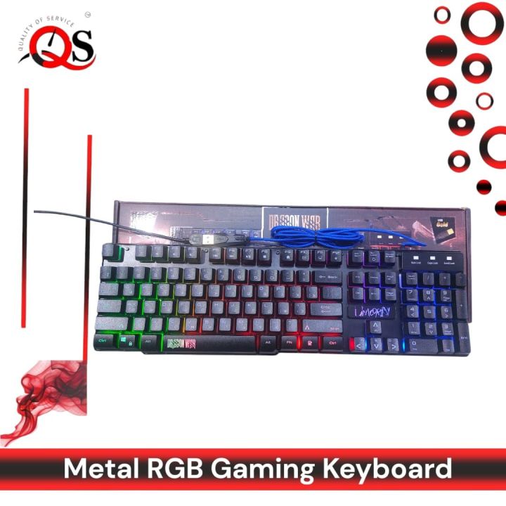 Ultimate Performance: Unique Wired RGB Gaming-Office Keyboard for Unparalleled Precision and Style - High Quality