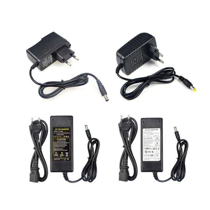 12V DC Power Supply adaptador 5A 3A 1A 2A Universal Plug Adapter Power ...