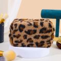 Leopard Fur Makeup Bags for Women Soft Travel Cosmetic Bag Organizer Case Lady Girls Make Up Case Necessaries Handbags Case. 