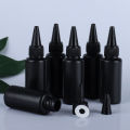 10Pcs Empty Plastic Soft Bottle Black HDPE Cylinder With Twist Pointed Top Lightproof Glue Bottles for UV Resin, Glue, Liquids. 