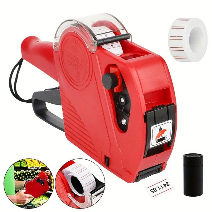 Pistola Etichettatrice Prezzi MX-5500 A 8 Cifre - Colore Blu - Con Inchiostro E 500 Etichette Incluse