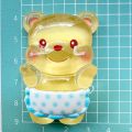 New arrival 3D resin dolls DIY relief cartoon luminous butter bear cartoon assorted colours bright and ready to ship from Thailand. 