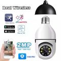 2MP 1080P 360 Rotate Auto Tracking Camera Light Bulb Wireless Wifi PTZ IP Cam Remote Viewing Security E27 Bulb Interface. 