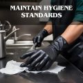 Black Vinyl Gloves Disposable Powder-Free & Latex-Free ( 2–100 Pieces ) - Vinyl Gloves for Versatile Use: Medical, Food Handling, Cleaning, Lab Work, DIY Projects, Gardening, Pet Grooming, Painting, PVC (polyvinyl chloride) X-Large ( Extra Large ). 