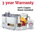 Premium Juicer 4 in 1 Multifunction Juicer Grinder and Blender Machine - 3 Year Warranty. 