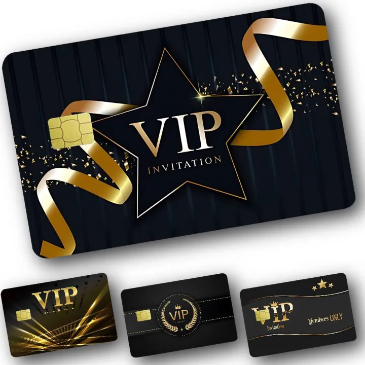Vip Card Sticker Super Vip Logo Credit Card Skin Stickers Suitable For VISA Card Bus And ...