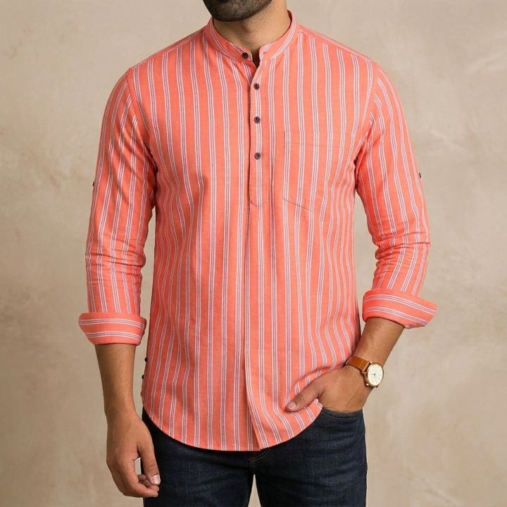 Premium%20Long%20Sleeve%20Striped%20Katua%20for%20Men%20-%20Image%203