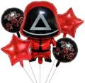 SQUID GAME 5 PCS FOIL BALLOONS l BIRTHDAY PARTY DECOR. 