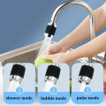 3 Modes Kitchen Filter Faucet Extender 360° Rotation Pressurized Water Saver Home Anti-Splash Shower Sprayer Universal Faucet.