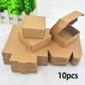 10/20pcs Kraft Mini Cardboard Boxes, 2.16"x2.16"x0.98" - Suitable for Small Business Packaging, Crafts, and Holiday Gifts Boxes. 