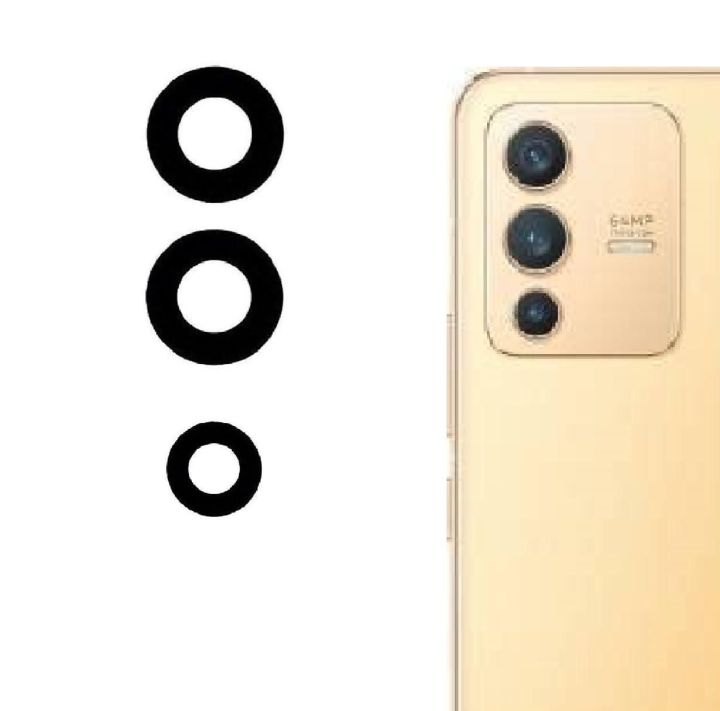 vivo V23 pro back camera lense mobile back camera Lense original glass made one piece