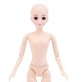 30cm BJD doll 3D real eyes white muscle multi-joint make-up change dress up 26 joints adjustable toys girls handmade dolls. 