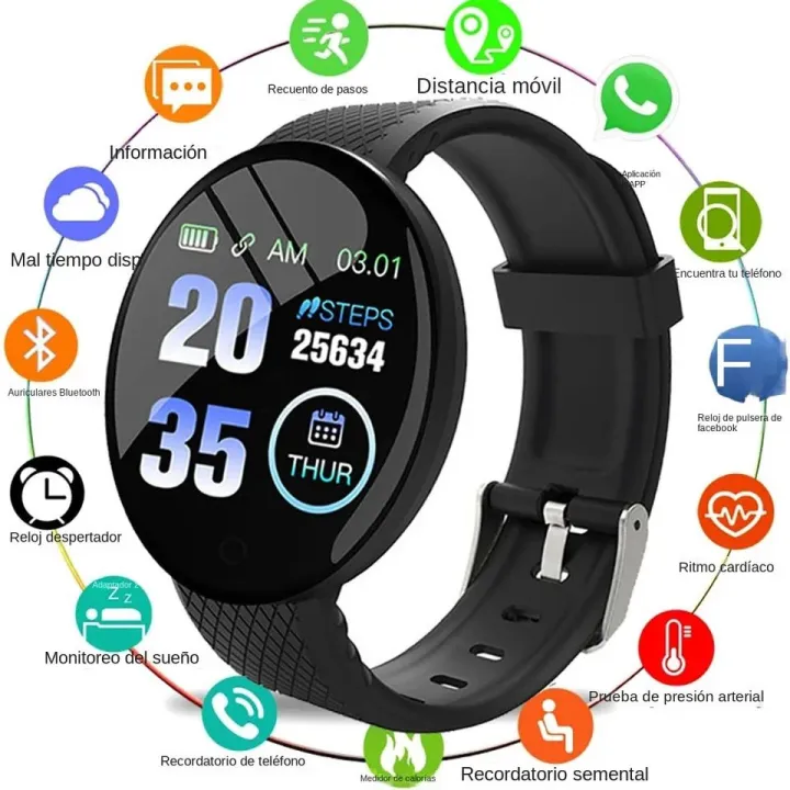 D18 Smart Watch Men Blood Pressure Waterproof Smartwatch Women Heart Rate Monitor Fitness Tracker Watch Sport For Android IOS smart  watch for men
smart  watch for girls
smart  watch for boys