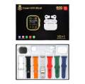 Crown H39 Ultra 2 Smart Watch Gold Edition With 7 Straps - Latest Arrival 2024 - Men And Women Wear - Smart Watch. 
