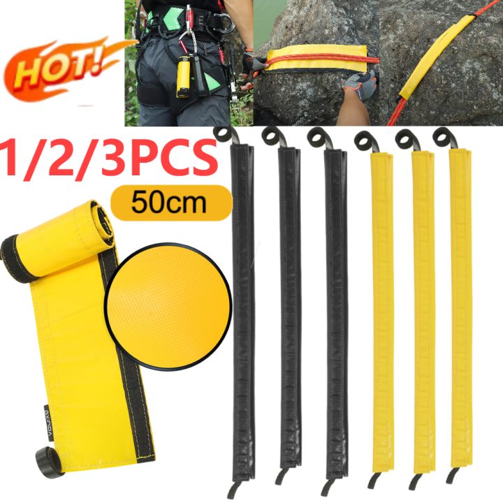 1-3pcs 50cm Climbing Rope Protective Cover Lightweight PVC Rock Climbing Rope Protector Anti-Wear Rappelling Abseiling Equipment
