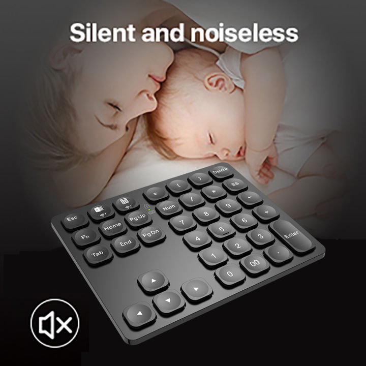 BOW%20Dual%20Bluetooth%20Numeric%20Keyboard%20Rechargeable%20Wireless%20Number%20Numpad%20for%20iPad%20Laptop%20Windows%20ios%20Slinet%20Digital%20Keyboard%20-%20Image%205