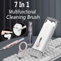 7 in 1 Laptop Keyboard Cleaning Kit Computer Keyboard Cleaner Brush for Earphones Cleaning Pen For iPhone Keycap Puller Set.