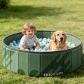 1PC Large Foldable Ball Pit Play Pool, Pet Swimming Pool for Indoor and Outdoor, Portable Game Space for Home or Party. 