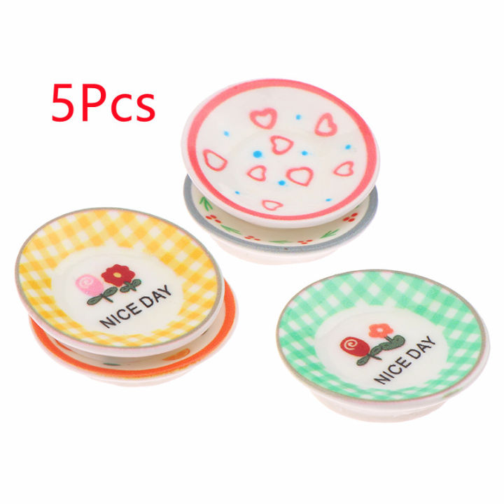 5Pcs%201/12%20Dollhouse%20Mini%20Plates%20Dishes%20Model%20Dollhouse%20Simulation%20Kitchen%20Decoration%20Dolls%20House%20Accessories%20Pretend%20Play%20Toys%20-%20Image%202