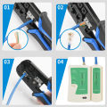 10/20/30/50Pcs Pass Through RJ45 Cat6/Cat5e Connectors Crystal End 8P8C Crimp UTP Standard Ethernet Network Modular Plug.