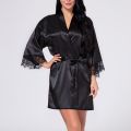 2024 New Fashion Women Sexy Lingerie Sleepwear Silk Satin & Lace Robe Dress Nightgown Bathrobes Solid Color Breathable Pajama Skirt. 