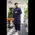 Shalwar Kameez – Royal Blue Summer 2023 Men's Stitched Suit. 