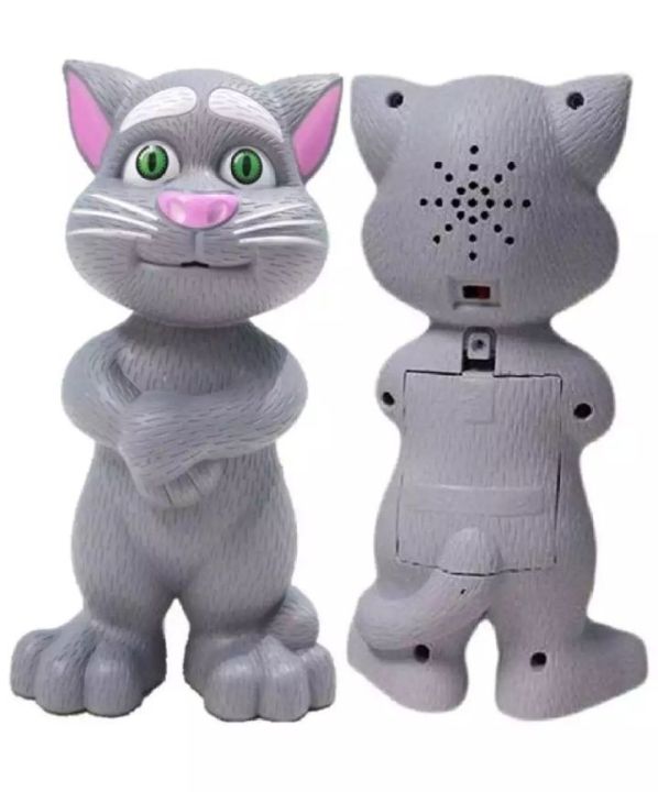 TALKING%20TOM%20W/SING%20SONGS%20,%20GREY%20&%20WHITE%202%20COLORS%20%20ING,%20WITH%20BUBBLE%20BAG%20Talking%20Tom%20AI%20Touch%20Toy%20-%20Intelligent%20Sound%20Recording%20Cat%20Toys%20-%205%20Touch%20Sound%20For%20Kids%20Boys%20and%20Girls%20-%20Size%209-inch%20-%20Image%204
